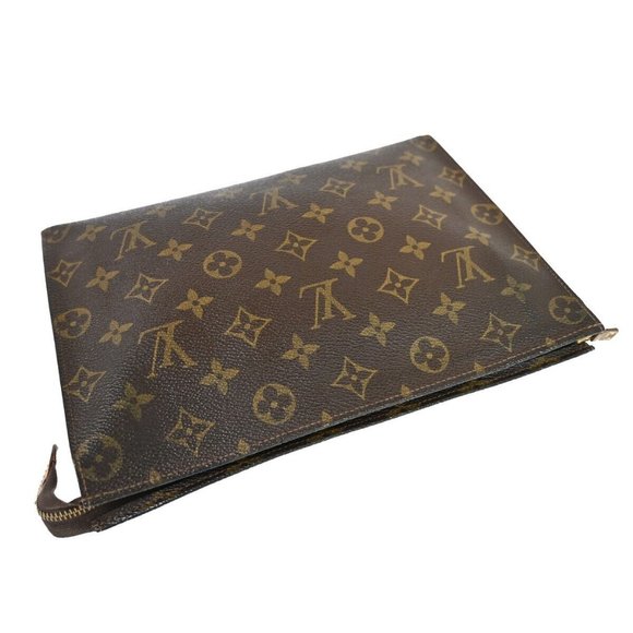 LOUIS VUITTON Poche Toilette 26 Clutch Pouch Bag Monogram Leather M47542 68HB701 - Picture 13 of 15